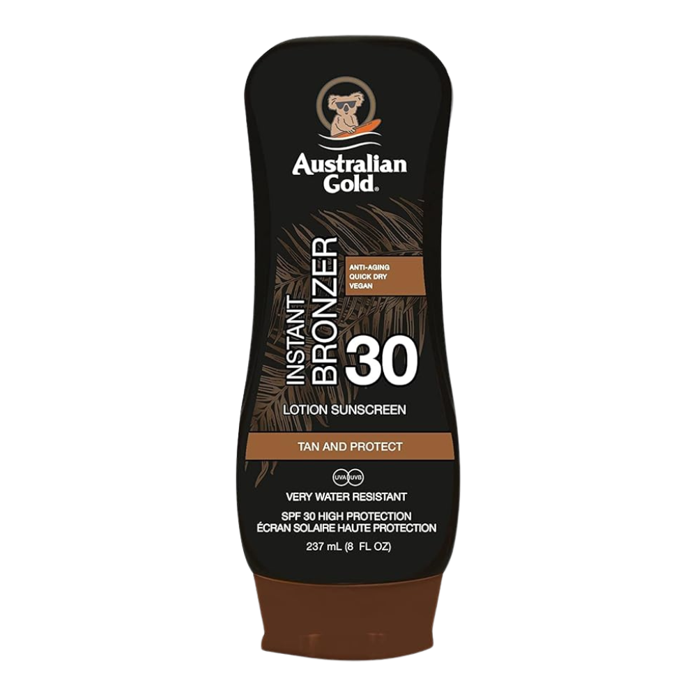 Australian Gold SPF 30 Lotion Sunscreen with Instant Bronzer
