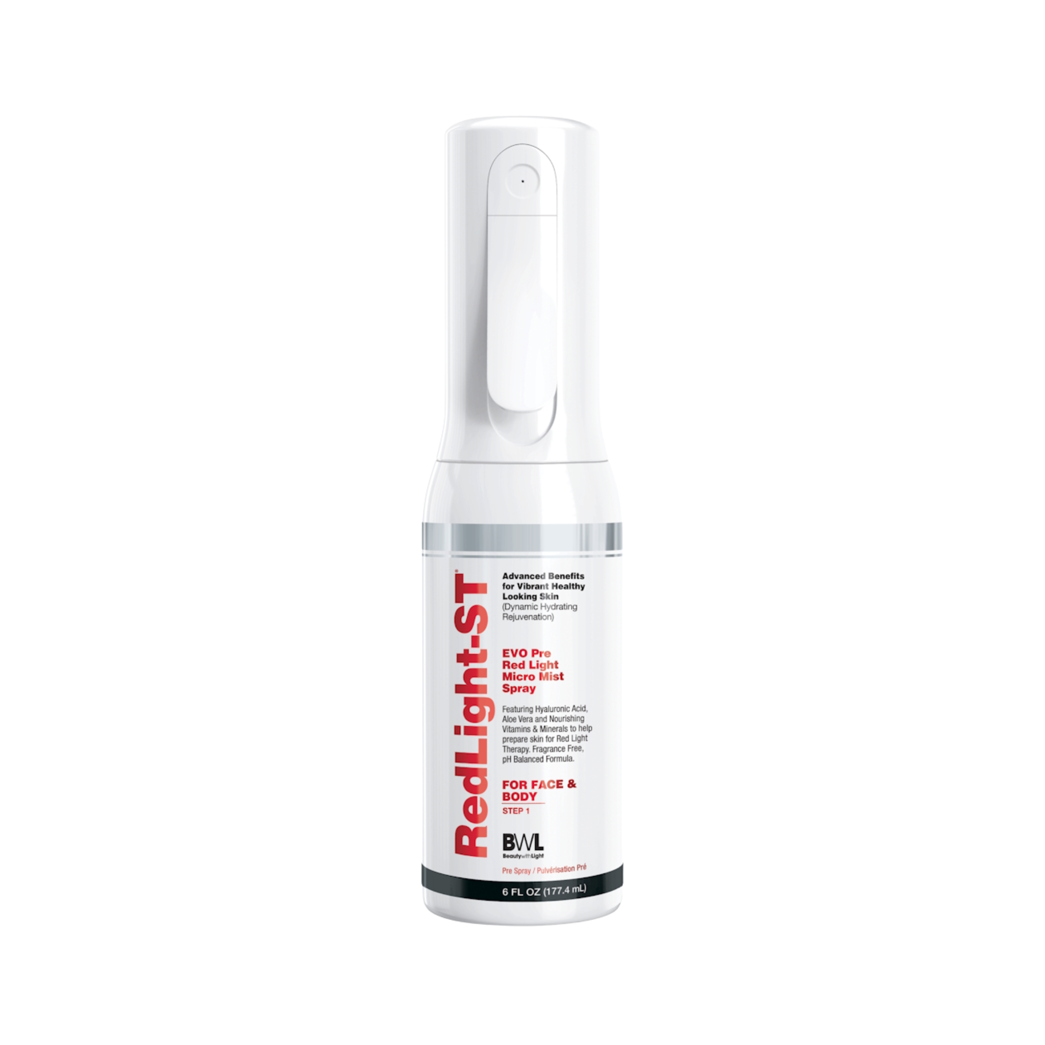 177.4ml bottle of BWL Red Light-ST Micro Mist EVO Pre Red Light Spray
