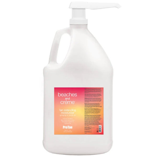 Gallon of Pro Tan Beaches and Creme Tan Extending Moisturiser
