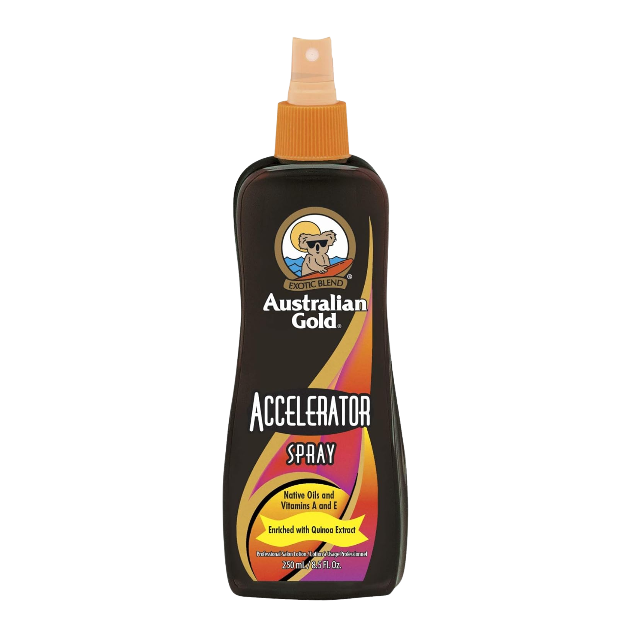 250ml spray of Australian Gold Dark Tanning Accelerator
