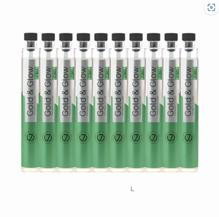 Seven Suns Gold and Glow Dry Oil CBD (10 x 5.7ml Ampules)