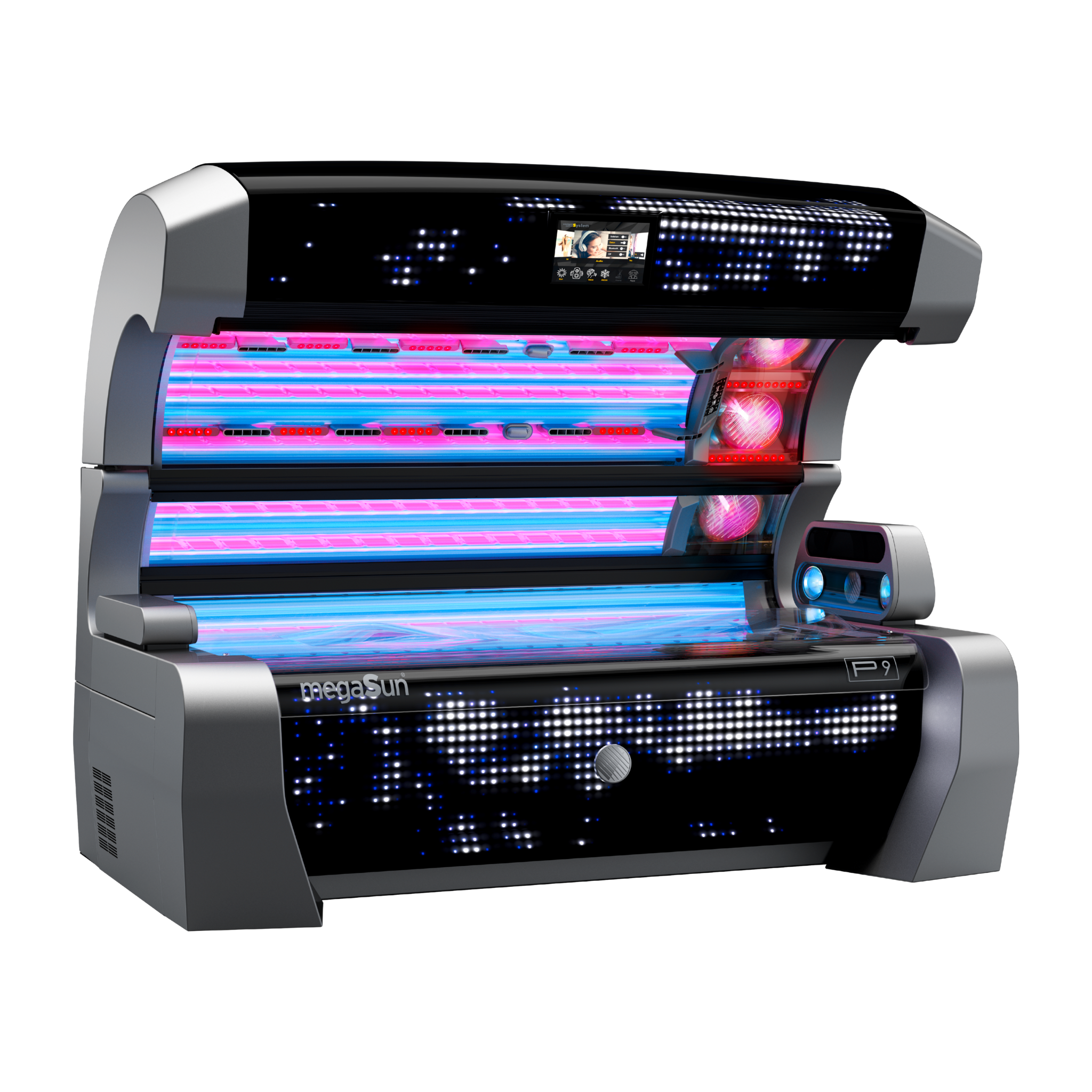 megasun p9 commercial lie-down sunbed