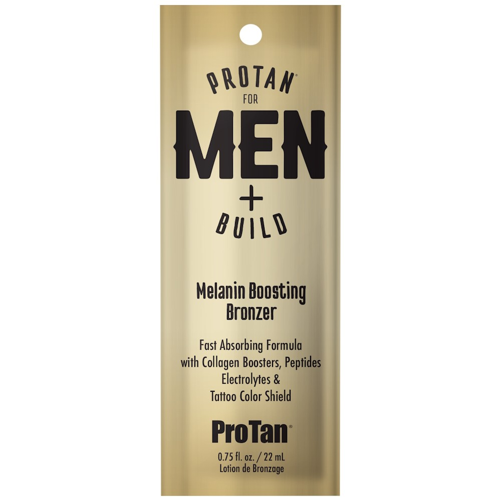 Pro Tan for Men + Build Melanin Boosting Bronzer