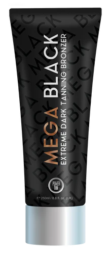 250ml bottle of Power Tan Mega Black
