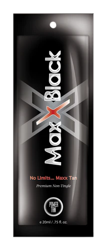 20ml sachet of Power Tan Maxx Black