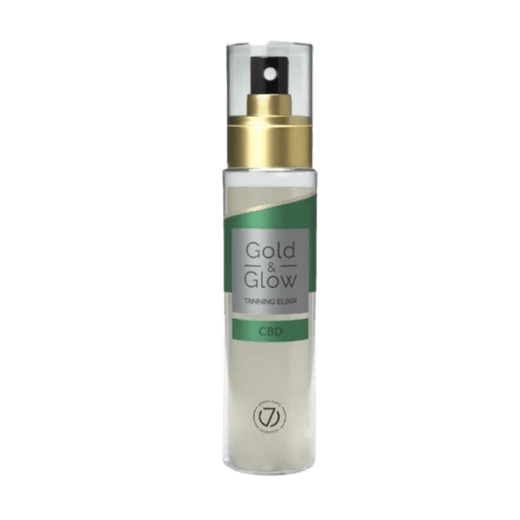 100ml bottle of Seven Suns Gold and Glow Dry Oil CBD (100ml Bottle)