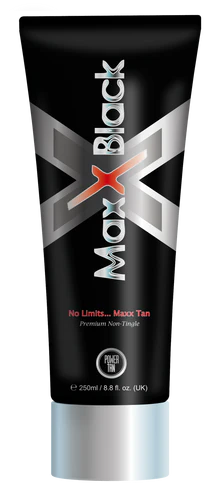 250ml bottle of Power Tan Maxx Black