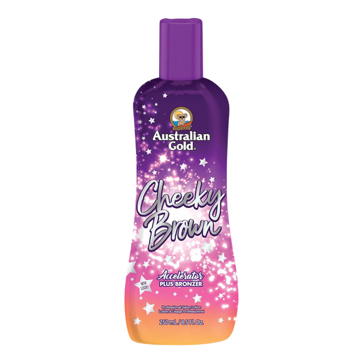 250ml bottle of Australian Gold Cheeky Brown
