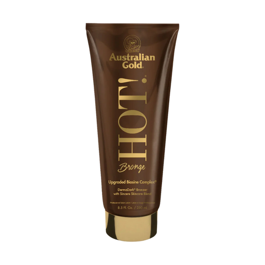 250ml bottle of Australian Gold Hot! Bronze