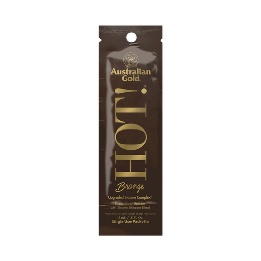 15ml sachet of Australian Gold Hot! Bronze