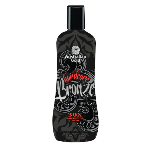 250ml bottle of Australian Gold Hardcore Bronze