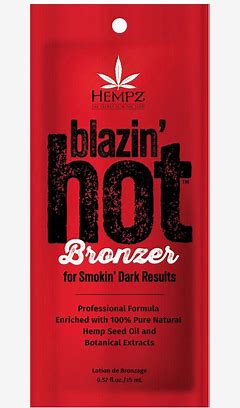 15ml sachet of Hempz Blazin' Tingle Bronzer