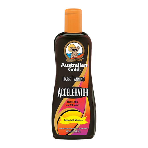 250ml bottle of Australian Gold Dark Tanning Accelerator