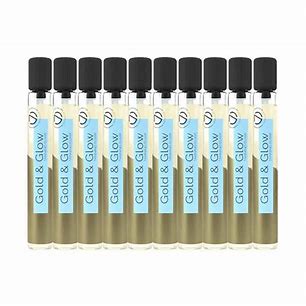 10 x 5.7ml ampules of seven suns gold and glow dry oil