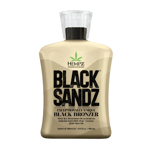 400ml bottle of Hempz Black Sandz Exceptionally Unique Black Bronzer