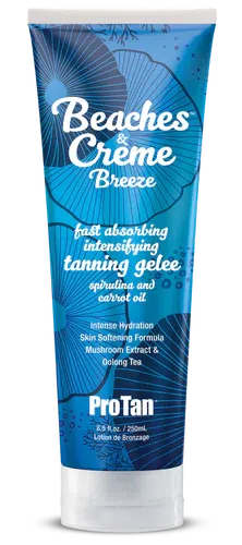 250ml bottle of Pro Tan Beaches and Creme Breeze Gelee