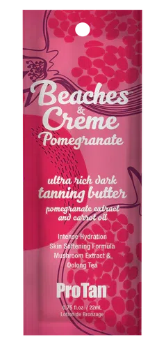 22ml sachet of Pro Tan Beaches and Creme Pomegranate
