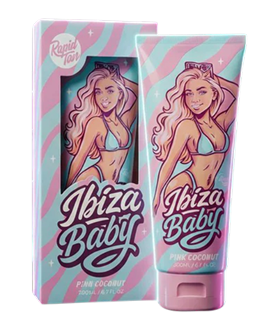 200 ml bottle of Rapid Tan Ibiza Baby