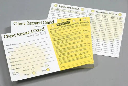 Client Record Cards (Pack of 100)