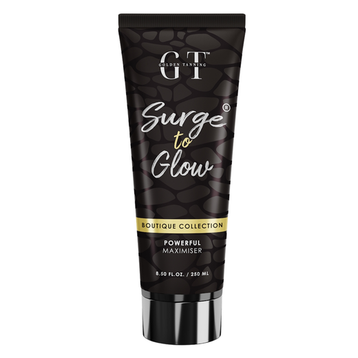 250ml bottle of Golden Tanning Surge To Glow