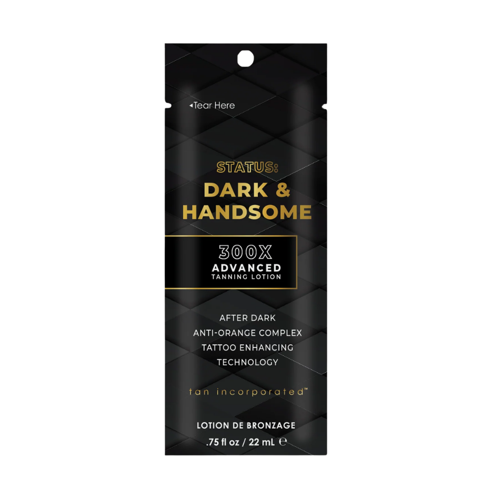 22ml sachet of Tan Incorporated Status: Dark & Handsome
