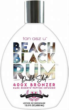 400ml bottle of Tan Asz U Beach Black Rum