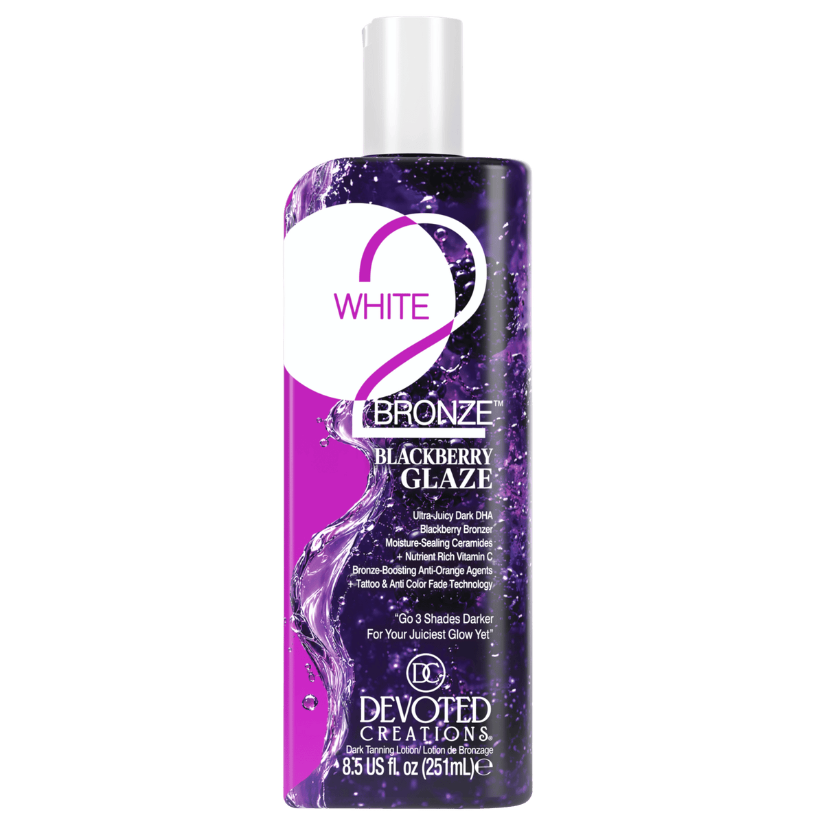 Devoted Creations White 2 Bronze Blackberry Glaze
