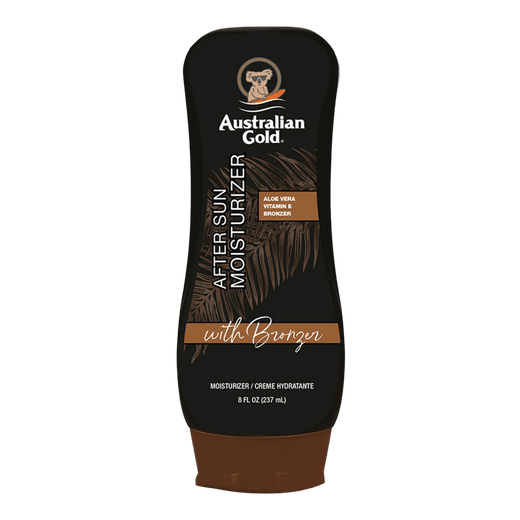 237ml bottle of Australian Gold After Sun Moisturiser with Bronzer