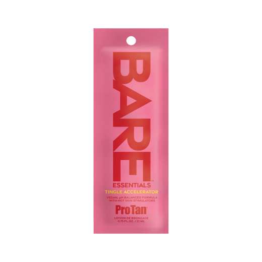 22ml sachet of Pro Tan Bare Essentials Tingle Accelerator