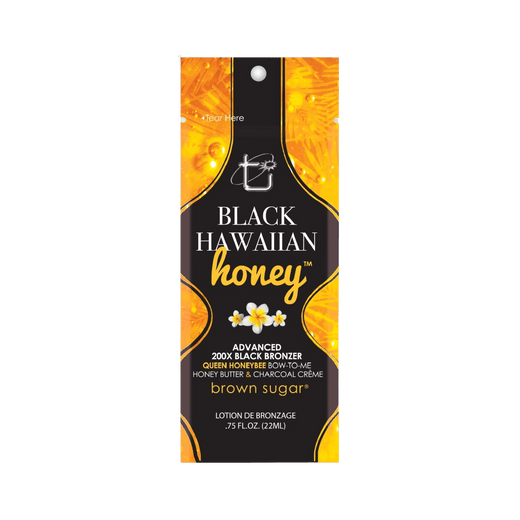 22ml sachet of Tan Inc Double Dark Black Hawaiian Honey