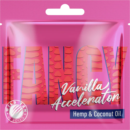 15ml sachet of Soleo Fancy Vanilla Accelerator