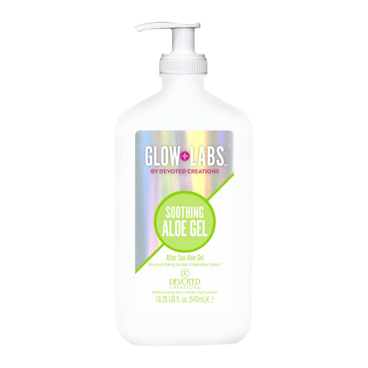 540ml bottle of Devoted Creations Glow Labs Soothing Aloe Gel