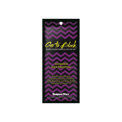 15ml sachet of Supre Tan Go To Black