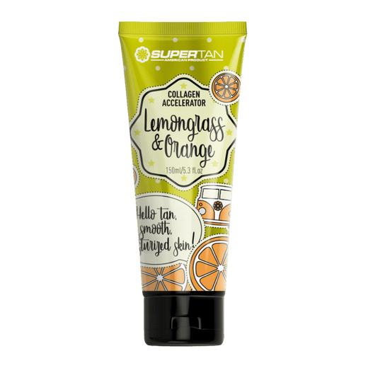 150ml bottle of Supertan Lemongrass & Orange