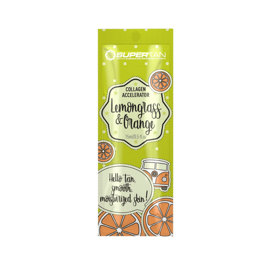 15ml sachet of Supertan Lemongrass & Orange