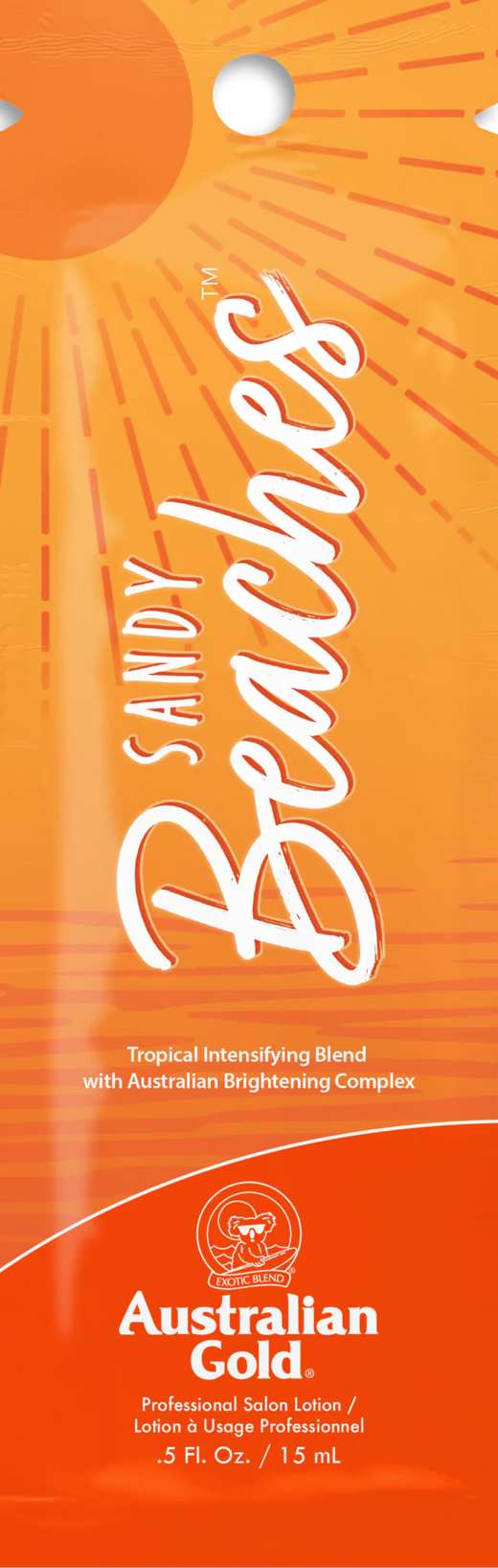 15ml sachet of Australian Gold Sandy Beaches