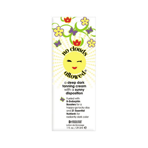 29.5ml sachet of Synergy Tan No Clouds Allowed