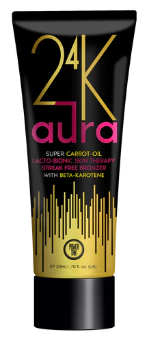250ml bottle of Power Tan 24K Aura