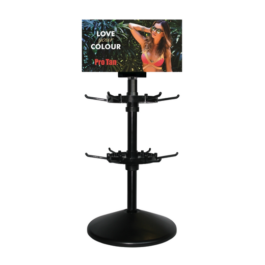 Pro tan rotating sachet display