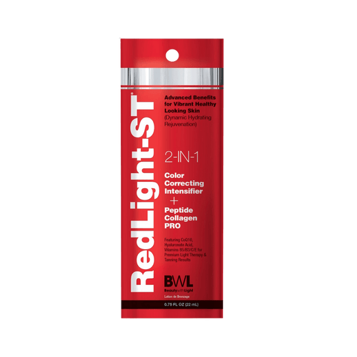 22ml sachet of BWL Red Light-ST 2in1 Colour Correcting Intensifier + Peptide Collagen Pro
