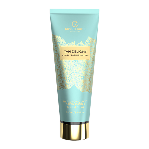 250ml bottle of Seven Suns Tan Delight