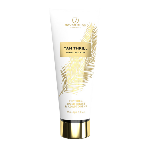 250ml bottle of Seven Suns Tan Thrill