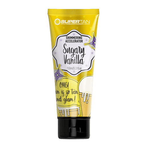 150ml bottle of Supertan Sugary Vanilla