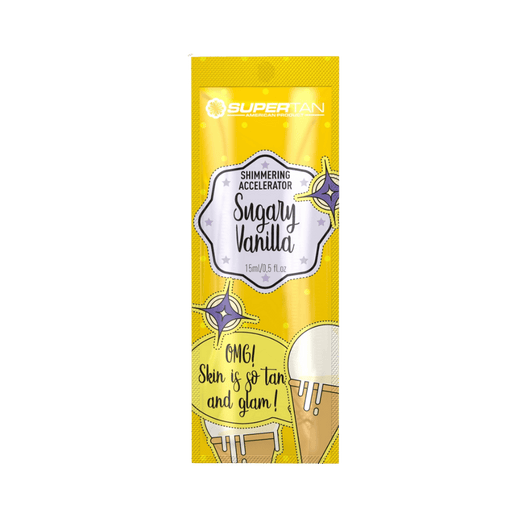 15ml sachet of Supertan Sugary Vanilla