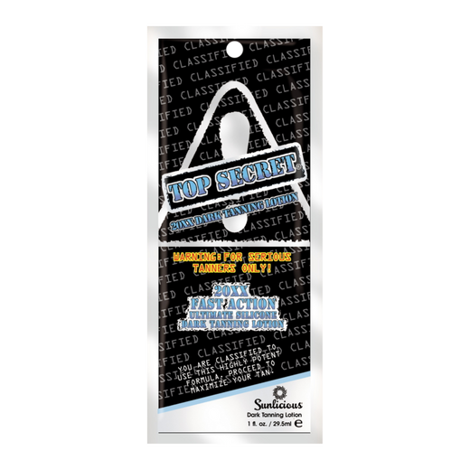 29.5ml sachet of Synergy Tan Top Secret