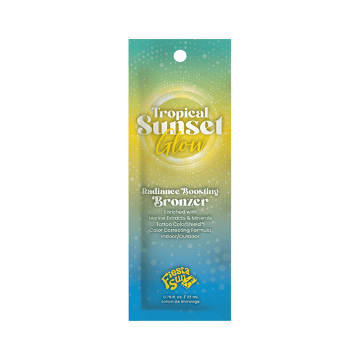 22ml sachet of Fiesta Sun Tropical Sunset Glow