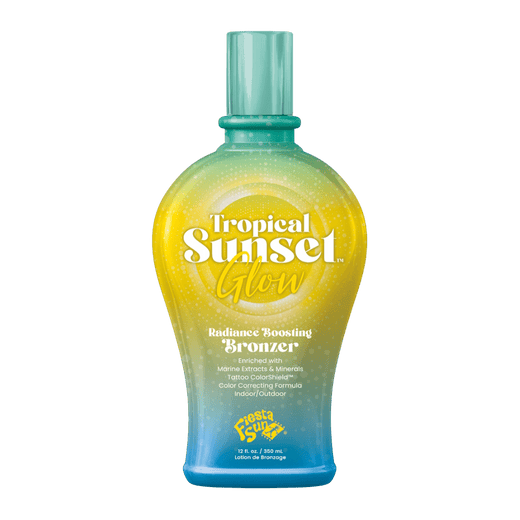350ml bottle of Fiesta Sun Tropical Sunset Glow