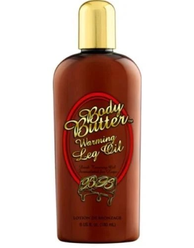 180ml bottle of Body Butter Warming Leg Oil