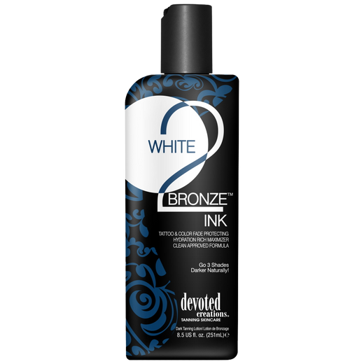 251ml bottle of Devoted Creations White 2 Bronze Ink