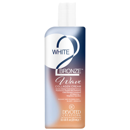 251ml bottle of Devoted Creations White 2 Bronze Wave
